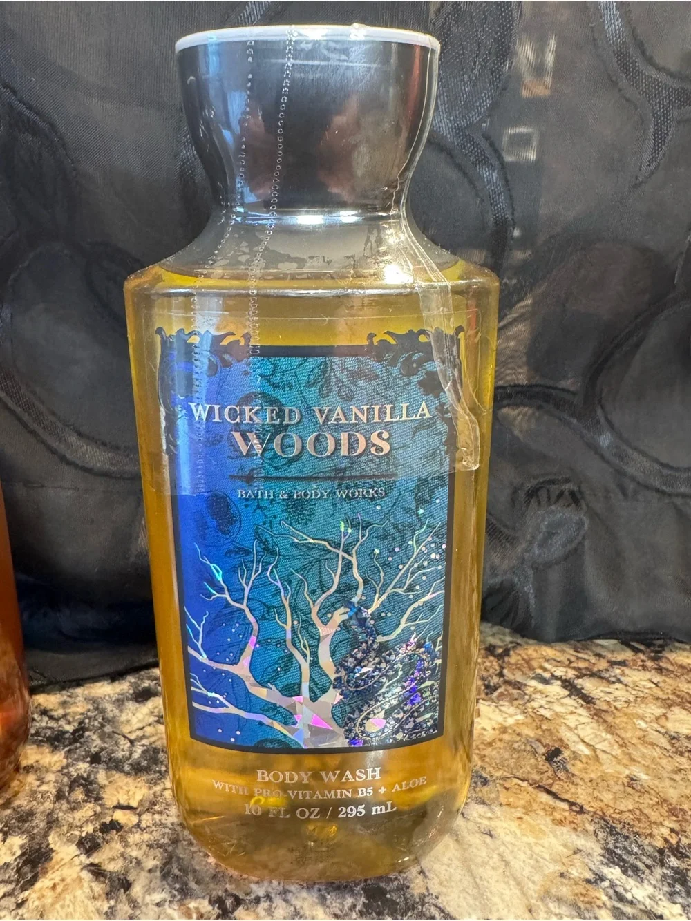 Bath & Body Works Wicked Vanilla Woods Body Wash - Amber & Blue Label